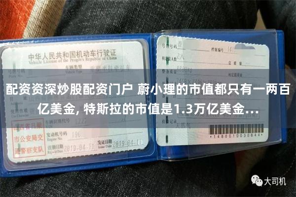 配資資深炒股配資門戶 蔚小理的市值都隻有一兩百億美金, 特斯拉的市值是1.3萬億美金…