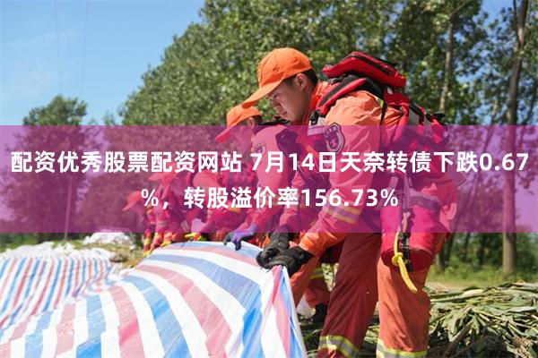 配資優秀股票配資網站 7月14日天奈轉債下跌0.67%，轉股溢價率156.73%