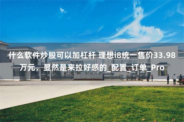 什麼軟件炒股可以加杠杆 理想i8統一售價33.98萬元，顯然是來拉好感的_配置_訂單_Pro