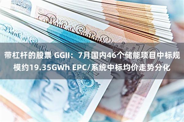 帶杠杆的股票 GGII：7月國內46個儲能項目中標規模約19.35GWh EPC/係統中標均價走勢分化